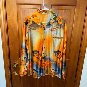 Napili Vintage Sunset and Female Figure Shirt (Made in Hawaii)